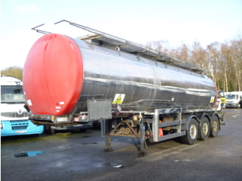 Clayton Chemical tank inox 30.4 m3 / 1 comp + pump - Semirremolque cisterna