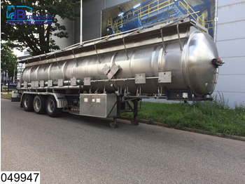 Magyar Chemie RVS tank, 27000 Liter, 15 Compartments, 2 Hydraulic pumps, Max 4 bar, 50c - Semirremolque cisterna