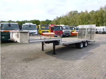 Veldhuizen Semi-lowbed trailer (light commercial) P37-2 + ramps + winch - Semirremolque góndola rebajadas