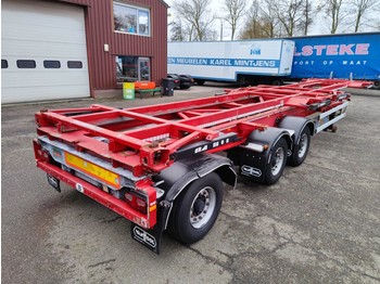 Van Hool A3C002 - StuurasAs - 2x 20FT Frames - All Connections (O826) - semirremolque portacontenedore/ intercambiable