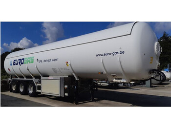 Semirremolque cisterna Van Hool Gas trailer 55184 liters (27.5 ton) 3 assen Gas, LPG, GPL, GAZ, Propane, Butane ID 3.130.  Tankcode P25BN without counter: foto 1