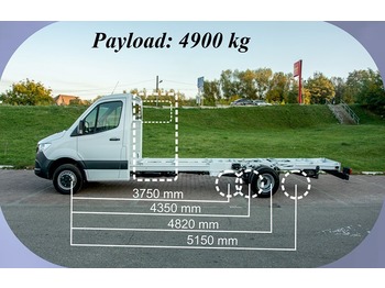 Camión de basura nuevo Mercedes Sprinter Maxi 7440 kg, 4900 kg payload: foto 1