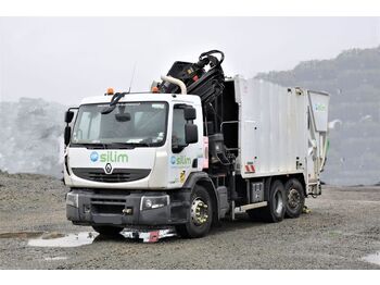 Camión de basura, Camión grúa Renault Premium 320DXI*Müllwagen + HIAB 166E-3HIDUO/FUNK: foto 2