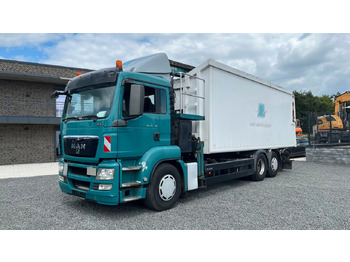 Camión de basura MAN TGS 26.360 Müllwagen Glas Kran Kipper: foto 2