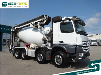Camión hormigonera Mercedes-Benz Arocs 3748 8x4 Liebherr Betonmischer + Förderb.: foto 3