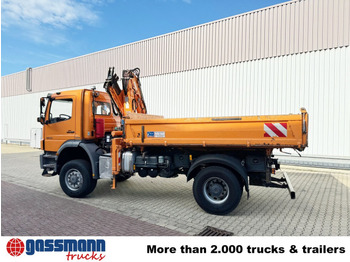 Camión volquete, Camión grúa Mercedes-Benz Axor 1833 AK 4x4, Winterdienstausstattung, Kran: foto 2 Camión volquete, Camión grúa Mercedes-Benz Axor 1833 AK 4x4, Winterdienstausstattung, Kran: foto 2