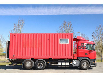 Camión portacontenedore/ Intercambiable Scania R490 | 6X2 | RETARDER | BDF | MOBILE WORKSHOP | WERKSTATT: foto 4