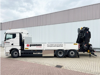 Camión grúa, Camión caja abierta nuevo MAN TGX 26.510 6x2-4 LL CH TGX 26.510 6x2-4 LL, Kran Hiab X-HiPro 548 E-8, Lenk-/Liftachse, TwistLock 20Fuß, Funk, Retarder: foto 2