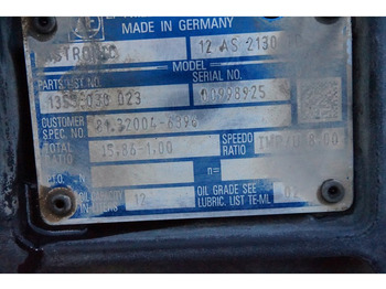 Caja de cambios para Camión ZF 12AS2130DD TGS 81.32004-6396: foto 5 Caja de cambios para Camión ZF 12AS2130DD TGS 81.32004-6396: foto 5