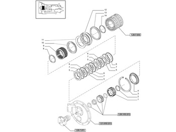 Caja de cambios y piezas NEW HOLLAND