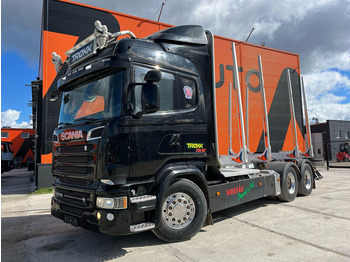 Camión forestal, Camión grúa para transporte de madera Scania R 730 6x4 RETARDER: foto 2