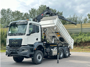 Camión volquete, Camión grúa MAN TGS 28.440 6x4-4/3-Seiten- Kipper / Hiab 138-3: foto 2