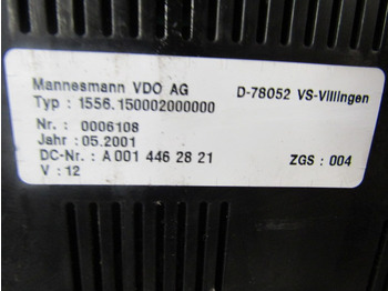 Sistema eléctrico para Camión MERCEDES ATEGO 815/818 CLOCK CLUSTER P/NO A001 446 2821: foto 2