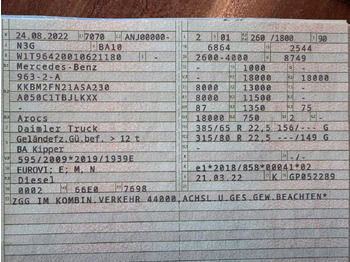 Camión volquete Mercedes-Benz 1835  2135 4X2 Meiller 3 S. Kipper Top Zustand: foto 3