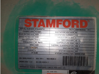 Generador industriale nuevo Stamford Generator Nowy1300 KW 1650 KVA STAMFORD CUMMINS: foto 5