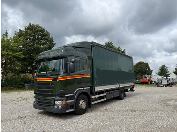 Camión lona Scania R450 Gardine+Bordwand+Edscha AHK LBW: foto 2