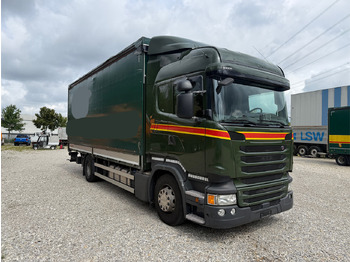 Camión lona Scania R450 Gardine+Bordwand+Edscha AHK LBW: foto 3