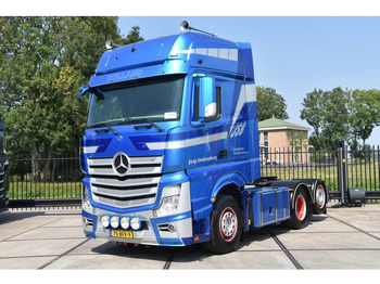 Cabeza tractora Mercedes-Benz Actros 2745 6x2 - EURO 6 - AIRCO - 2 x FUEL TANKS - 2 BEDS - SLIDING FIFTH WHEEL - SPECIAL BUMPER - TOP CONDITION -: foto 2