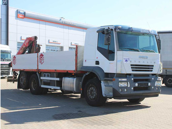 Camión caja abierta, Camión grúa Iveco STRALIS 400, 6X2, EURO 3, HYDRAULIC ARM FASSI F110: foto 3
