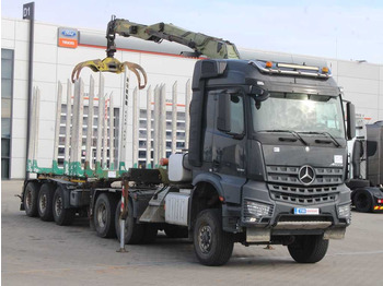 Camión forestal Mercedes-Benz Arocs 3351, 6x6, LOGLIFT ET450: foto 2