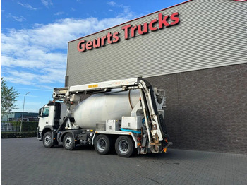 Camión hormigonera Volvo FM 410 8X4 + STETTER 9 M3 MIXER/MISCHER + THEAM 15 M TRANSPORTBAND/BELT: foto 3