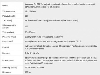 Cortacésped KommTek/NIKO - RoboFlail ONE (700kg/122cm profi): foto 5