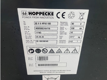 Acumulador para Equipo de manutención Hoppecke 80V   6 HPZS 930: foto 2
