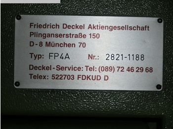 Fresadora DECKEL FB4A: foto 4 Fresadora DECKEL FB4A: foto 4