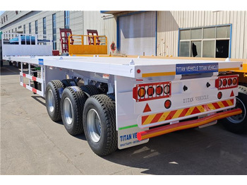 Semirremolque chasis nuevo TITAN 13m Semi Truck Flatbed Trailer For Sale In Nigeria: foto 4
