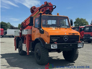Camión grúa Unimog U1700 Kran PK16000 + Jib Höhe 22,50m + Winde: foto 2