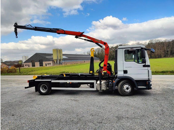 Camión multibasculante, Camión grúa MAN TGL 12.250 Containersysteem Jimeca met kraan Palfinger PK4501: foto 4
