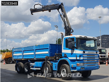 Camión volquete, Camión grúa Scania G420 8X4 15m3 tipper Hiab 144 Crane Steelsuspension Manual Big-Axle Euro 3: foto 3