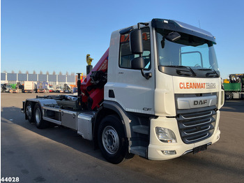 Camión multibasculante, Camión grúa DAF FAN CF 340 Euro 6 HMF 18 Tonmeter laadkraan met lier Just 45.802 km!: foto 4