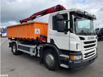 Camión volquete, Camión grúa Scania P 320 HMF 12 Tonmeter Z-kraan + Kipper 11m³: foto 4