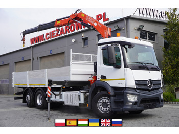 Leasing de MERCEDES-BENZ Antos 2540 / Flatbed 15 EPAL / Fassi F165 / 6.1 t / 8 m reach / remote control / rotator / 1600 MTH / steered axle MERCEDES-BENZ Antos 2540 / Flatbed 15 EPAL / Fassi F165 / 6.1 t / 8 m reach / remote control / rotator / 1600 MTH / steered axle: foto 1