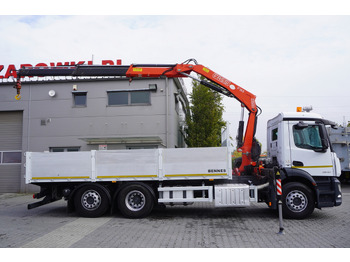 Leasing de MERCEDES-BENZ Antos 2540 / Flatbed 15 EPAL / Fassi F165 / 6.1 t / 8 m reach / remote control / rotator / 1600 MTH / steered axle MERCEDES-BENZ Antos 2540 / Flatbed 15 EPAL / Fassi F165 / 6.1 t / 8 m reach / remote control / rotator / 1600 MTH / steered axle: foto 2