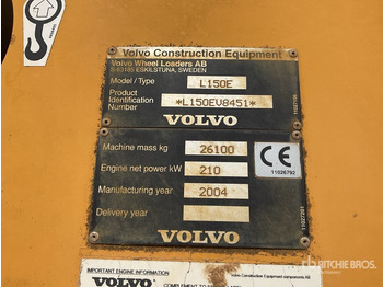 Cargadora de ruedas VOLVO L150E