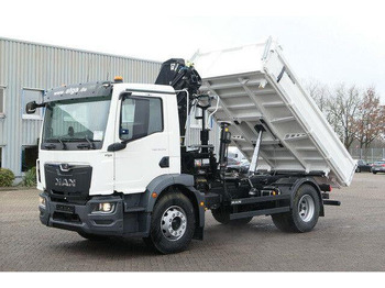 Camión volquete nuevo MAN 18.320 TGM BB, Kran Hiab X-Hiduo 138, Funk, AHK: foto 4