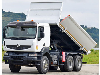 Camión volquete, Camión grúa Renault KERAX 410* KIPPER 5,20 m / 6x4: foto 3