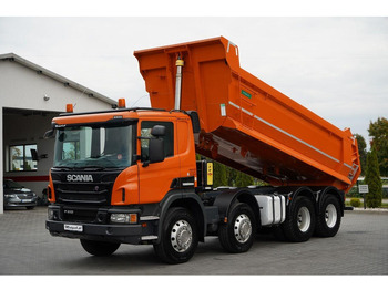 Camión volquete Scania P 410 / 8x4 / WYWROTKA TYLNOZSYPOWA / ALUFELGI / OPONY 100% / MA: foto 3