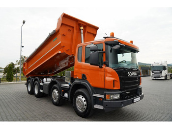Camión volquete Scania P 410 / 8x4 / WYWROTKA TYLNOZSYPOWA / ALUFELGI / OPONY 100% / MA: foto 2