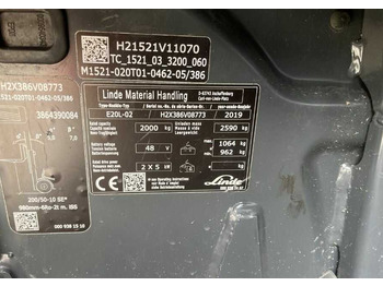 Carretilla elevadora eléctrica Linde E20L-02: foto 4