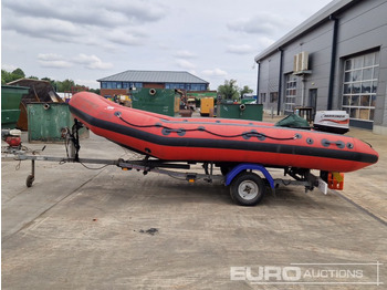 Otros maquinaria Eurocraft Inflaitable Speed Boat, Mariner Outboard Motor, Single Axle Trailer: foto 2