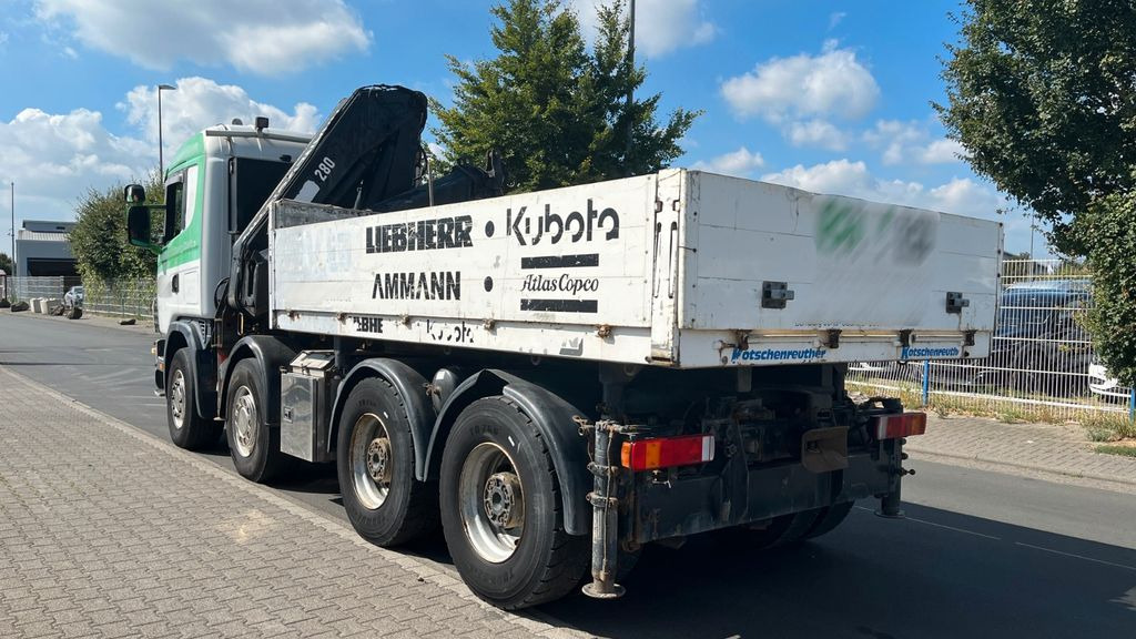 Scania 164G 580 V8 Kran Hiab 280 Retarder Sattelplatte - Camión caja abierta, Camión grúa: foto 3 Scania 164G 580 V8 Kran Hiab 280 Retarder Sattelplatte - Camión caja abierta, Camión grúa: foto 3