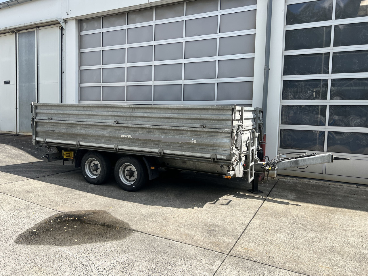 Humbaur D1AC Tandemkipper- Tieflader mit Aufsatz, neuwertig - Remolque volquete: foto 1 Humbaur D1AC Tandemkipper- Tieflader mit Aufsatz, neuwertig - Remolque volquete: foto 1