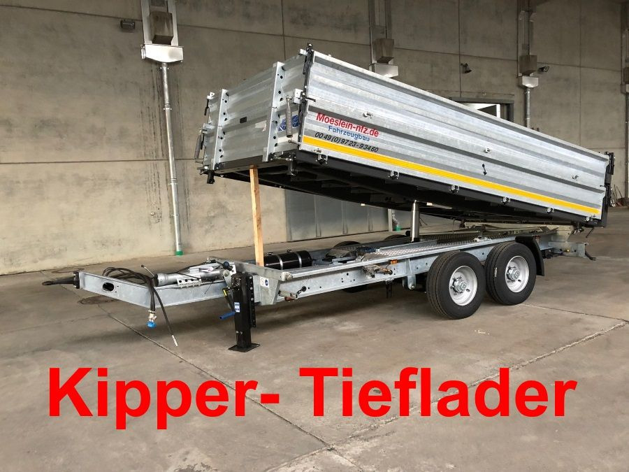 Möslein TTD13- BA Verzinkt  13 t Tandem Kipper Tiefladermit Bordwand- Aufsatz-- Neufahrzeug -- - Remolque volquete: foto 1 Möslein TTD13- BA Verzinkt  13 t Tandem Kipper Tiefladermit Bordwand- Aufsatz-- Neufahrzeug -- - Remolque volquete: foto 1