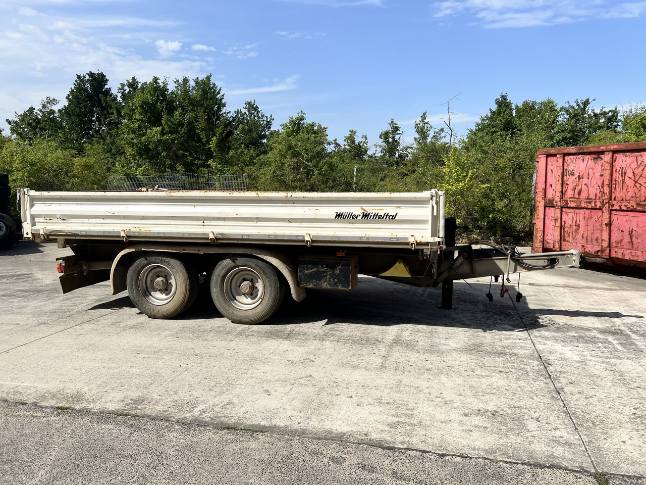 Müller Mitteltal TA-2 13,5 t Tandemkipper- Tieflader - Remolque volquete: foto 1 Müller Mitteltal TA-2 13,5 t Tandemkipper- Tieflader - Remolque volquete: foto 1
