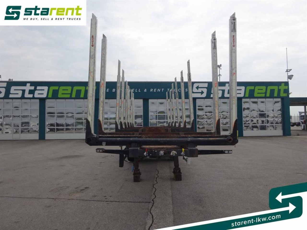 Hangler Holzrungen Auflieger Exte Rungen Lift-A Lenkachse - Semirremolque maderero: foto 2 Hangler Holzrungen Auflieger Exte Rungen Lift-A Lenkachse - Semirremolque maderero: foto 2