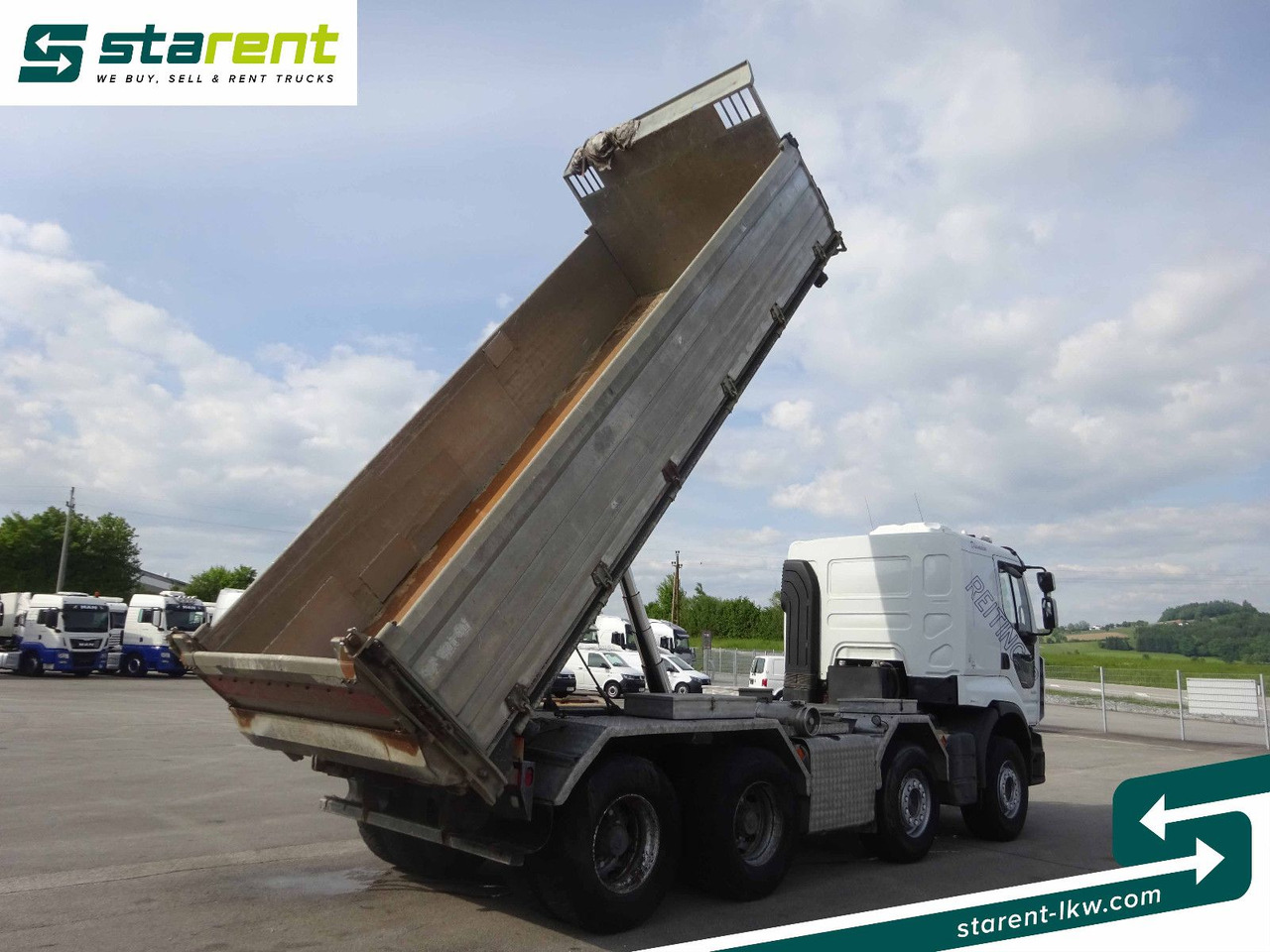 Renault Premium 450 DXi, 8x4, 3 Seitenkipper, Standklima - Camión volquete: foto 4 Renault Premium 450 DXi, 8x4, 3 Seitenkipper, Standklima - Camión volquete: foto 4