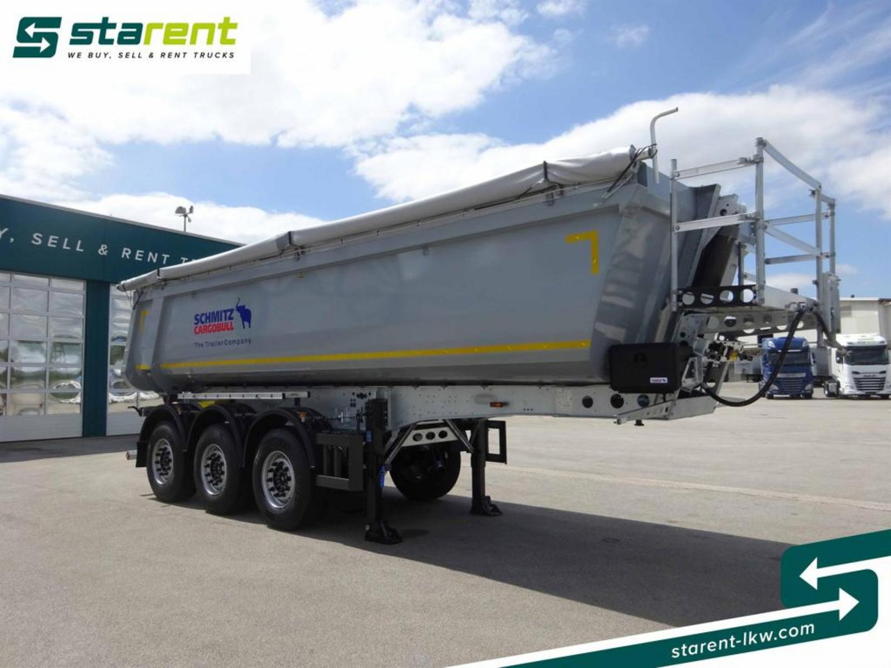 Schmitz 3-Achs Kipper, 24m³, Liftachse, Alu-Felgen - Semirremolque volquete: foto 3 Schmitz 3-Achs Kipper, 24m³, Liftachse, Alu-Felgen - Semirremolque volquete: foto 3